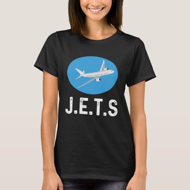 Jet flygplan för flygplansbekämpning t shirt (Framsida)