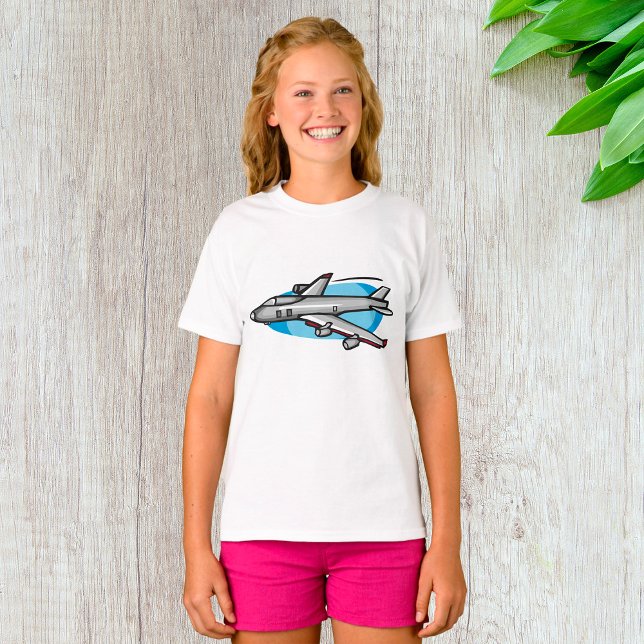 Jet Flygplan Girls T-Shirt (Skapare uppladdad)