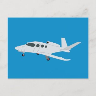 Jet flygplan helg vykort