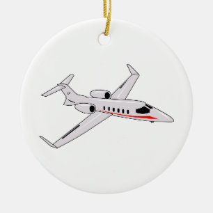 Jet Flygplan Julgransprydnad Keramik
