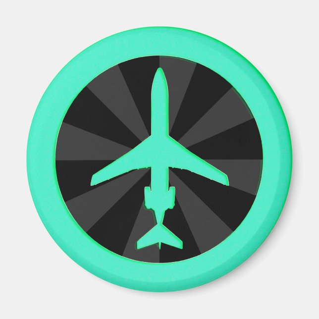 Jet-flygplan Magnet (Framsidan)
