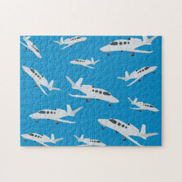 Jet flygplan Mönster Pussel