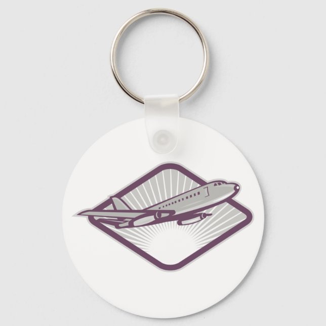 Jet flygplan nyckelring (Framsida)