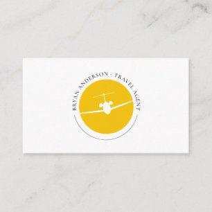 Jet Flygplanets Logotyp Visitkort