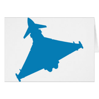 Jet för Eurofighter Typhoonkämpe Hälsningskort