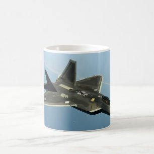 Jet för kämpe F-22 Kaffemugg