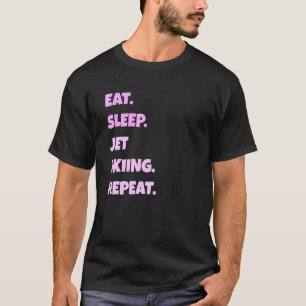 Jet hoppar över Png Eat-vilolägen Upprepa För mana T Shirt