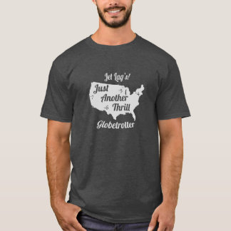 Jet Lag Design Grått Gainsboro Färg T Shirt