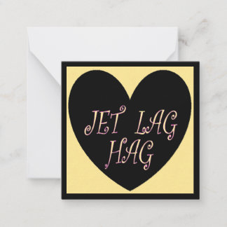 JET LAG HAG RESEDESIGN ANTECKNINGSKORT