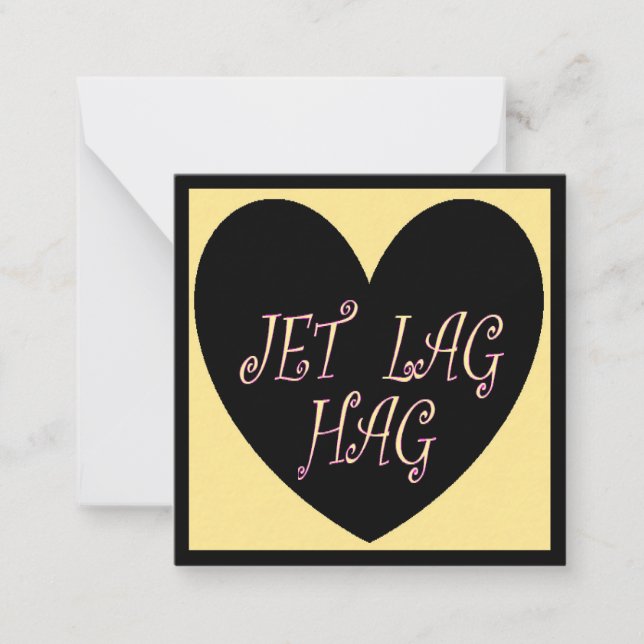 JET LAG HAG RESEDESIGN ANTECKNINGSKORT (Framsida)