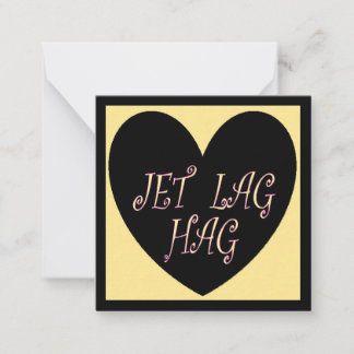 JET LAG HAG RESOR DESIGN ANTECKNINGSKORT