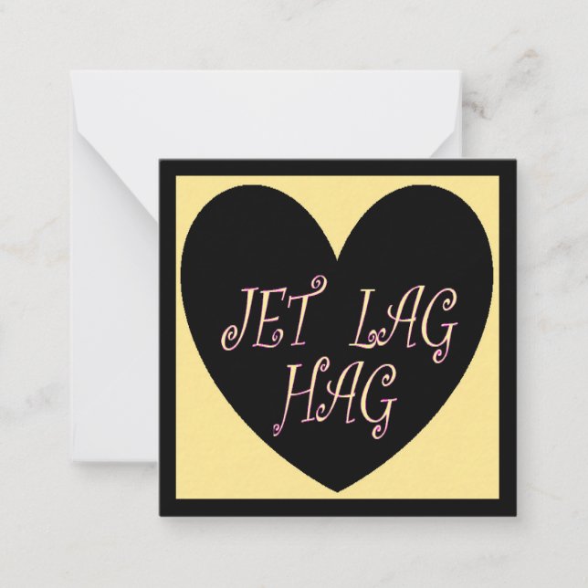 JET LAG HAG RESOR DESIGN ANTECKNINGSKORT (Framsida)