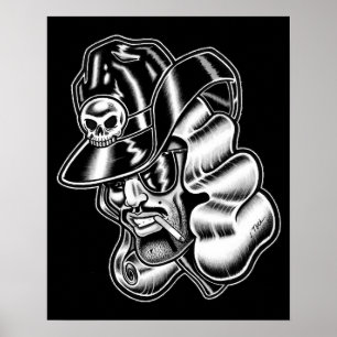 Jet Latex™/Rymd Cowboy Poster