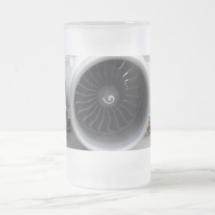 Jet-motor, frostat glas Mugg