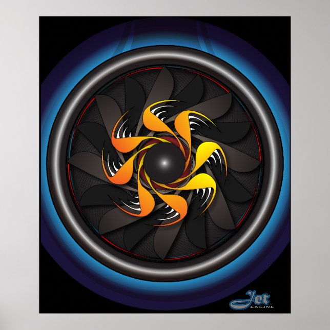 Jet-motor Poster (Framsidan)