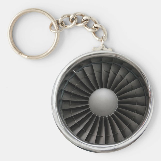 Jet-motor Turbin Fläkt Nyckelring (Framsidan)