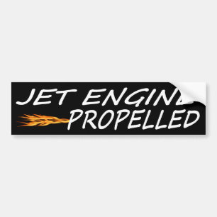 Jet-motorn har drivits ut bildekal