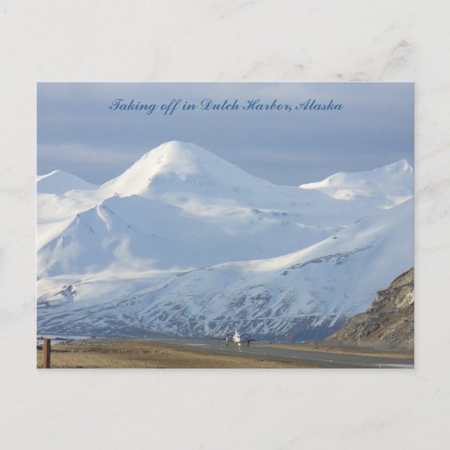 Jet på start- och landningsbanan i nederländska Ha Vykort (Framsida)