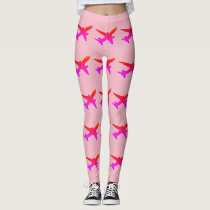 Jet Silhouette Regnbågsgradient Leggings