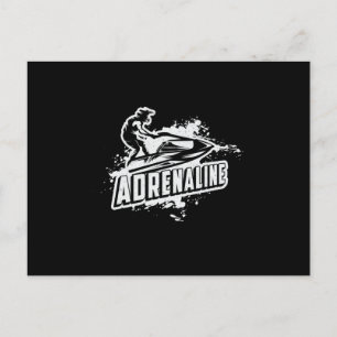 Jet Ski Adrenaline Jet Skiing Vatten sport Jetski Vykort