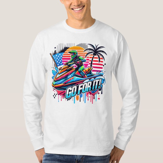 Jet ski design t shirt (Framsida)