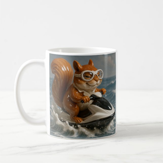 Jet Ski Ekorre Kaffemugg (Vänster)