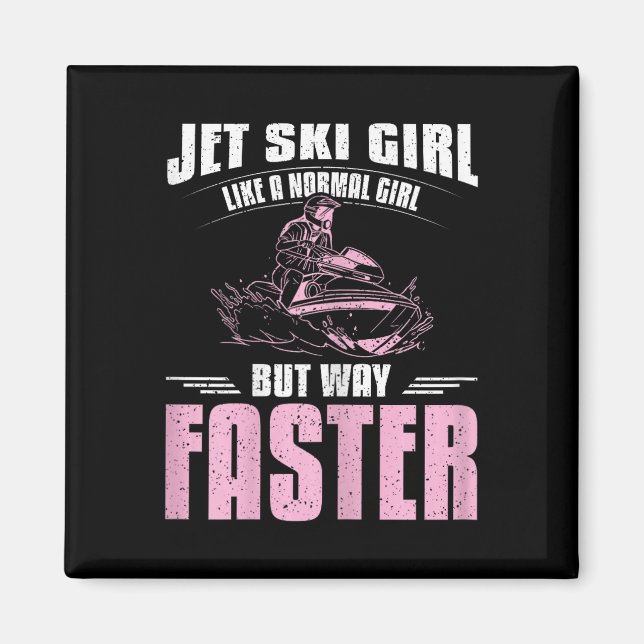 Jet Ski flicka  Magnet (Framsidan)