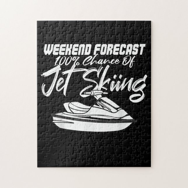 Jet Ski Gift Jet Skiing Drivrutinen Vatten sport T Pussel (Vertikal)