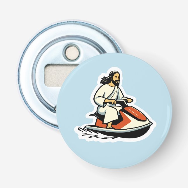 Jet-Ski Jesus Flasköppnare (Framsidan)