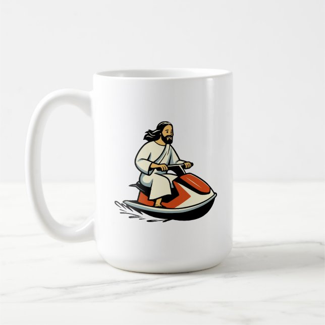 Jet-Ski Jesus Kaffemugg (Vänster)