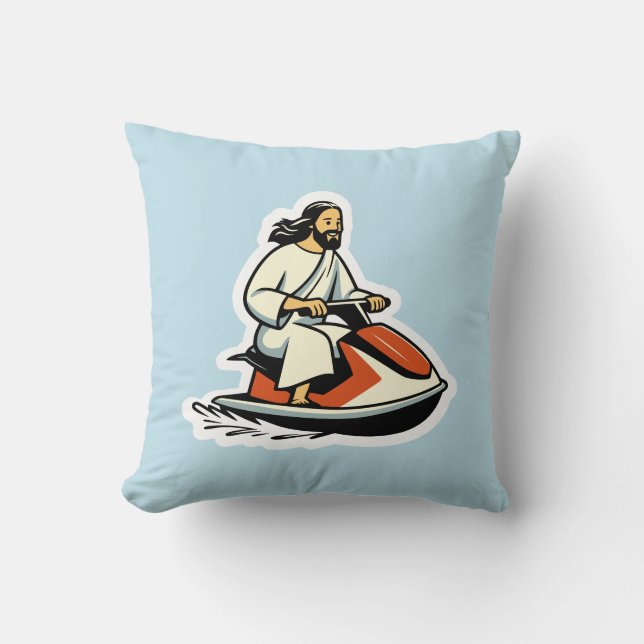 Jet-Ski Jesus Kudde (Framsida)