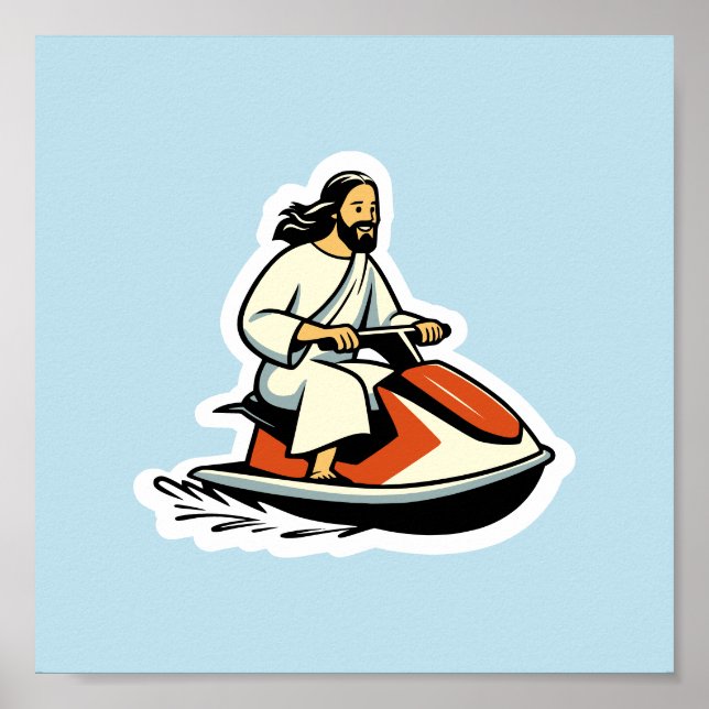 Jet-Ski Jesus Poster (Framsidan)