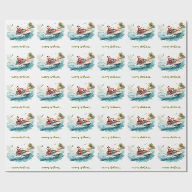 Jet Ski julhelg med Tomte Presentpapper (Platt)