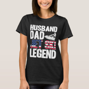 Jet Ski Make Pappa Jet Ski Legend American Flagga T Shirt