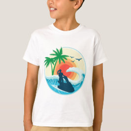 Jet Ski och vågor T Shirt