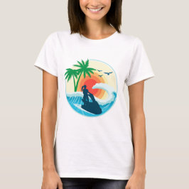 Jet Ski och vågor T Shirt