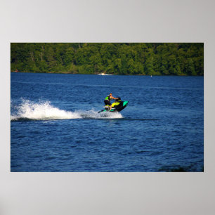 Jet Ski på Sjö Poster