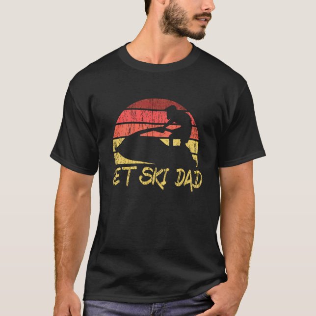 Jet Ski Pappa Vintage T Shirt (Framsida)