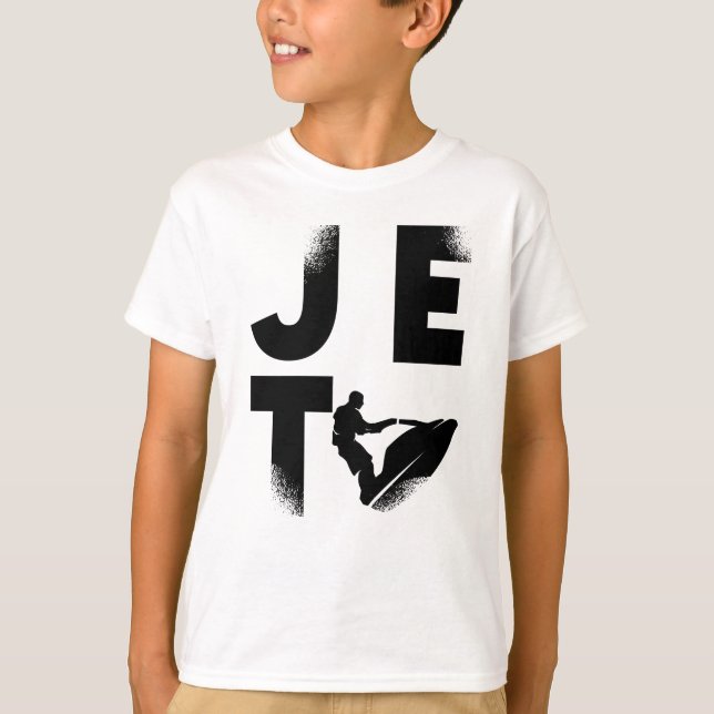 Jet Ski Rider Vatten sport Jetski Jet Skiing T Shirt (Framsida)