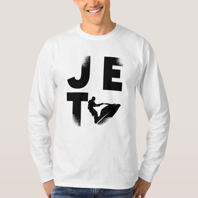 Jet Ski Rider Vatten sport Jetski Jet Skiing T Shirt (Framsida)