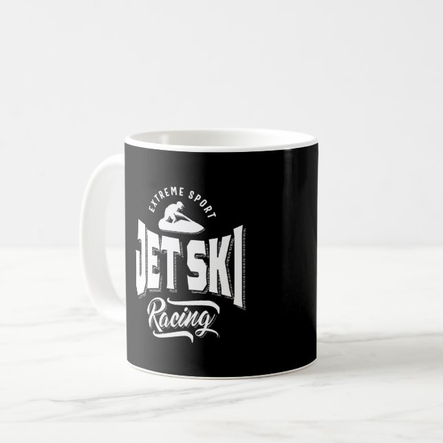Jet Ski Rider Watersport Watercraft T-Shirt Kaffemugg (Framsida vänster)