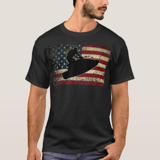 Jet Ski Shirt med American USA flagga Jetski Cloth T