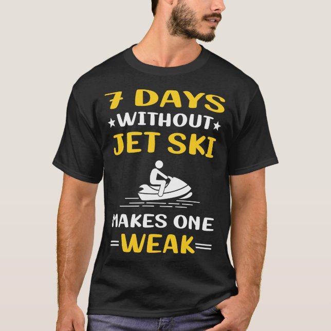 Jet Ski Skiing Vatten Scooter Personal Watercraft T Shirt (Framsida)