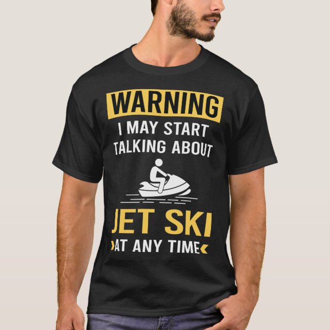 Jet Ski Skiing Vatten Scooter Personal Watercraft T Shirt (Framsida)