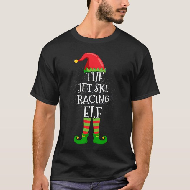Jet Ski Tävla Elf-familjen Matchande julgrupp T Shirt (Framsida)