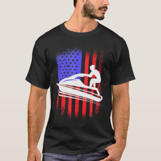 Jet-Ski Usa Jet Skiing America Jet Ski Älskare T Shirt