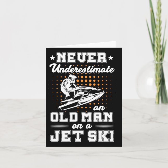 Jet skidar aldrig underskatta en gammal man på Jet Kort (Framsida)