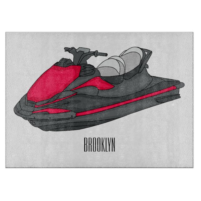 Jet skidillustration av tecknaden (Framsidan)