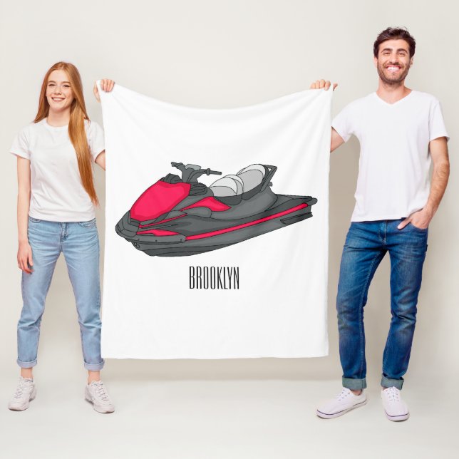 Jet skidillustration av tecknaden fleecefilt (På plats)