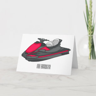 Jet skidillustration av tecknaden kort
